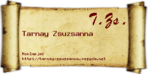 Tarnay Zsuzsanna névjegykártya