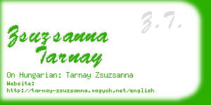 zsuzsanna tarnay business card